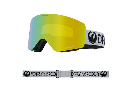 Dragon R1 OTG Snow Goggles Low Bridge Classic Grey / Lumalens Gold Ion + Lumalens Amber - Elevation107