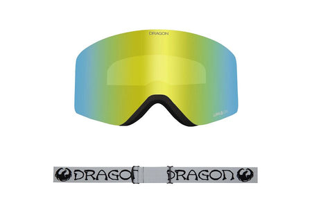 Dragon R1 OTG Snow Goggles Low Bridge Classic Grey / Lumalens Gold Ion + Lumalens Amber - Elevation107