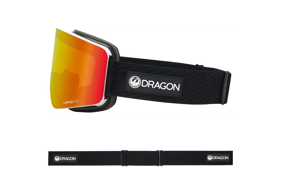 Dragon R1 OTG Snow Goggles Low Bridge Icon Red/ Lumalens Red Ion + Lumalens Light Rose - Elevation107