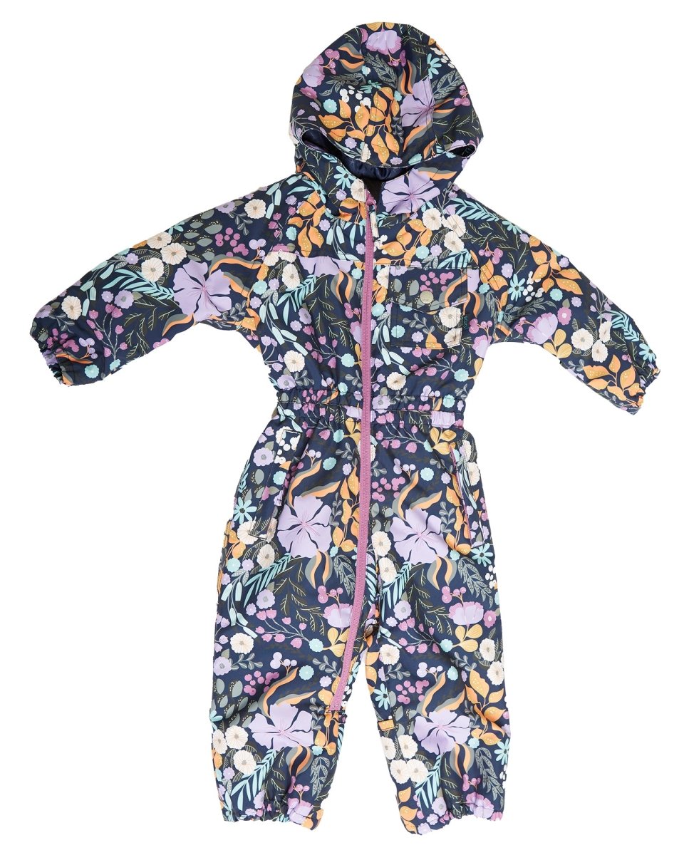 Rojo Infant Onesie Girls Mulberry Floral - Elevation107