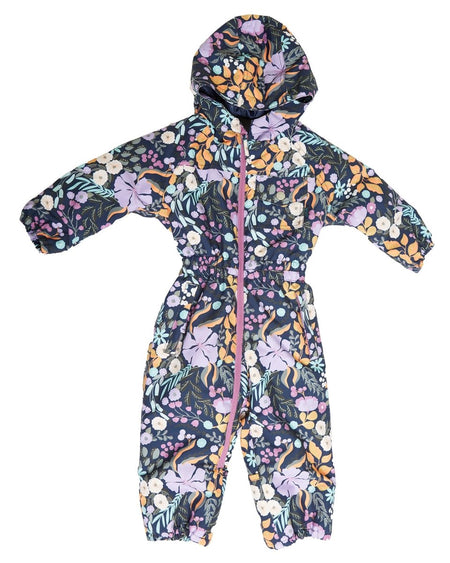 Rojo Infant Onesie Girls Mulberry Floral - Elevation107