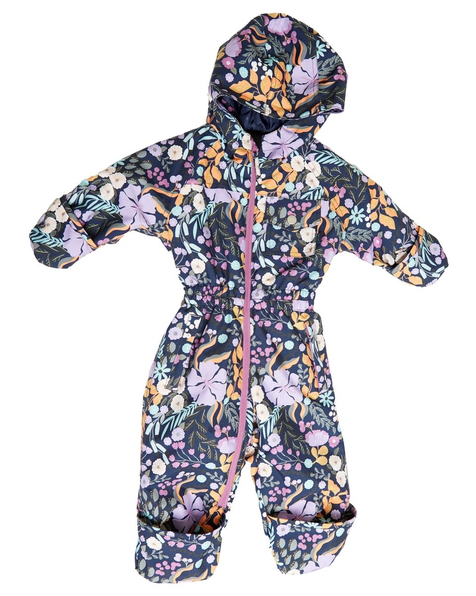 Rojo Infant Onesie Girls Mulberry Floral - Elevation107