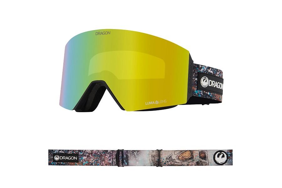 Dragon RVX MAG OTG Snow Goggles Low Bridge Brian Iguchi Sig / Lumalens Gold Ion + Lumalens Violet - Elevation107
