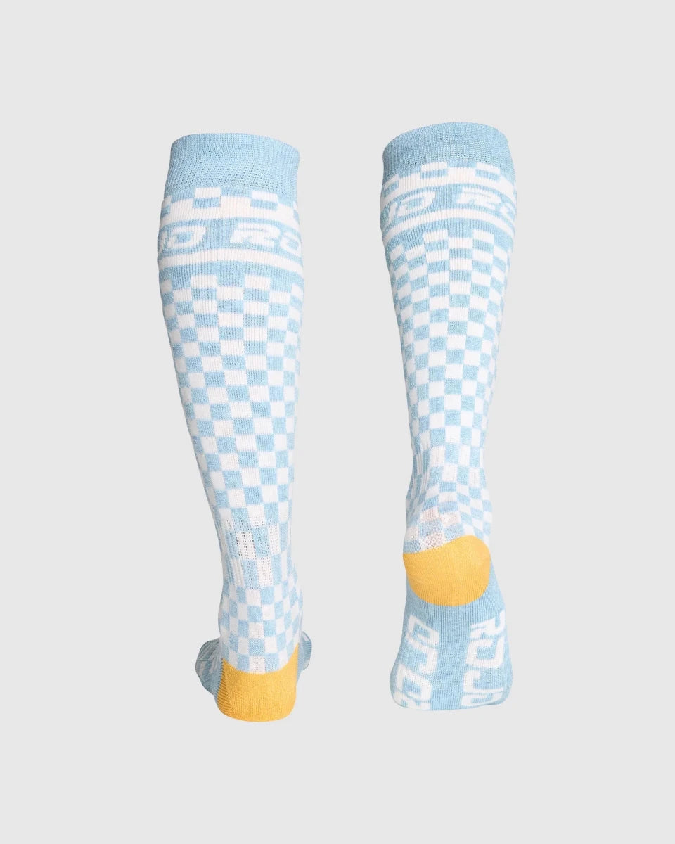 Rojo Checker Socks 2026 Milky Blue - Elevation107