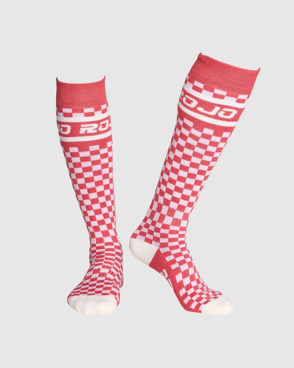 Rojo Checker Socks 2026 Nasturtium
