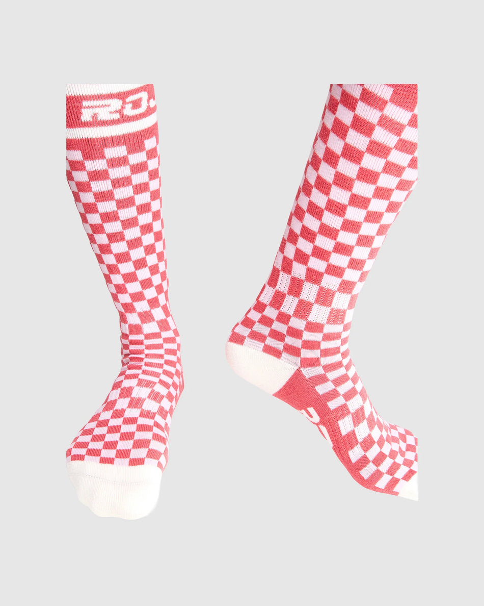 Rojo Checker Socks 2026 Nasturtium