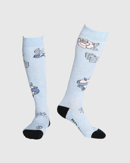 Rojo Blue Bird Dayz Socks 2026 Ballard Blue - Elevation107
