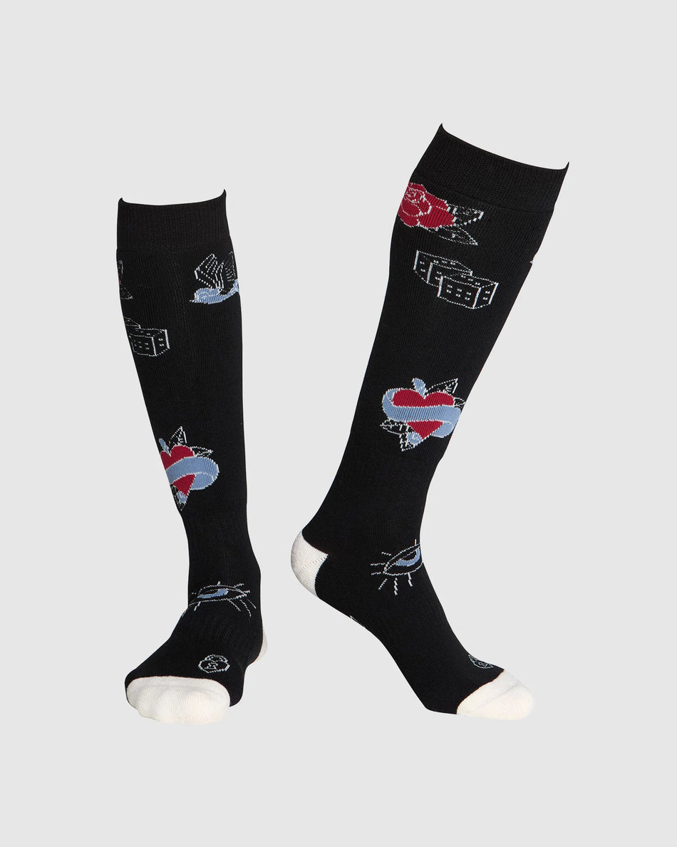 Rojo Blue Bird Dayz Socks 2026 Black