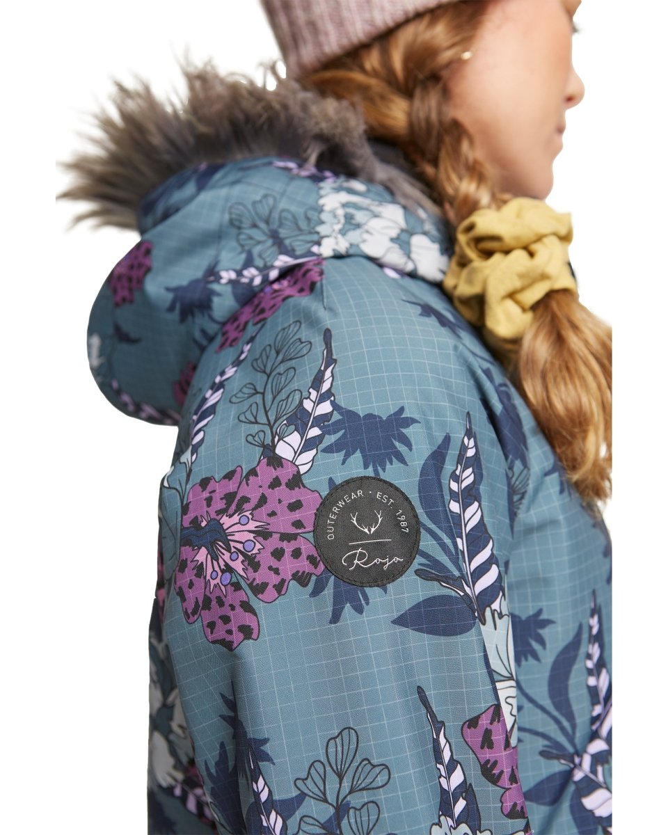 Rojo Wilder Jacket Womens Floral Anicamo Stormy Weather - Elevation107