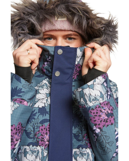 Rojo Wilder Jacket Womens Floral Anicamo Stormy Weather - Elevation107