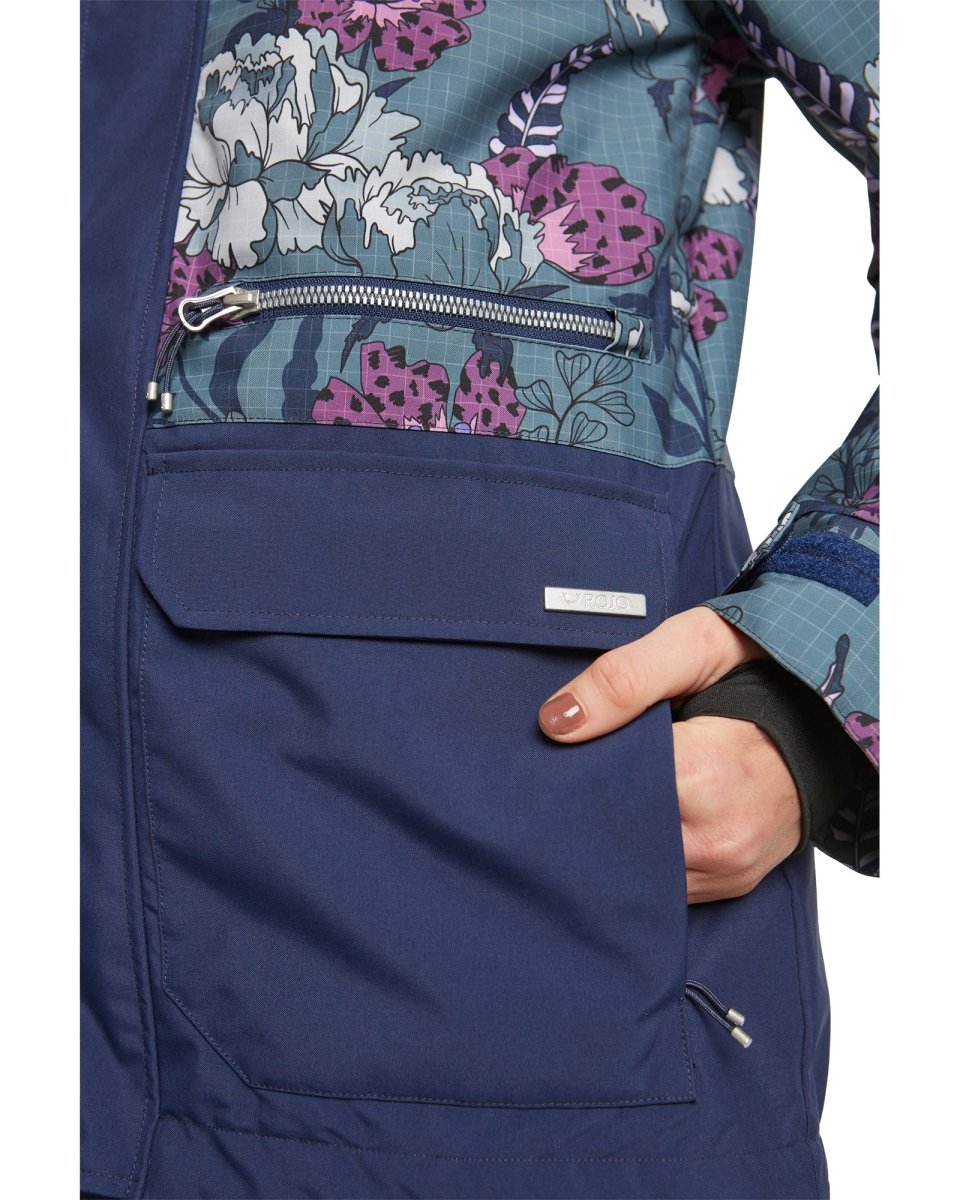 Rojo Wilder Jacket Womens Floral Anicamo Stormy Weather - Elevation107