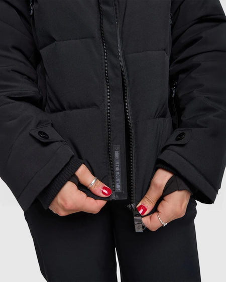 Rojo Chalet Crop Jacket Womens 2026 Black - Elevation107