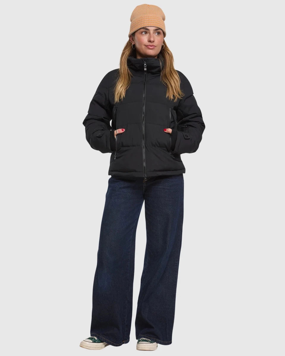 Rojo Chalet Crop Jacket Womens 2026 Black - Elevation107