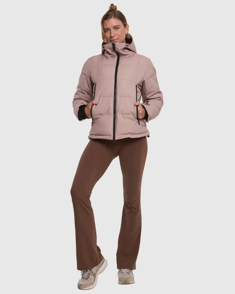 Rojo Chalet Crop Jacket Womens 2026 Warm Taupe - Elevation107