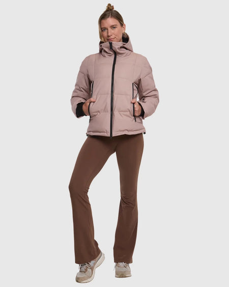 Rojo Chalet Crop Jacket Womens 2026 Warm Taupe - Elevation107