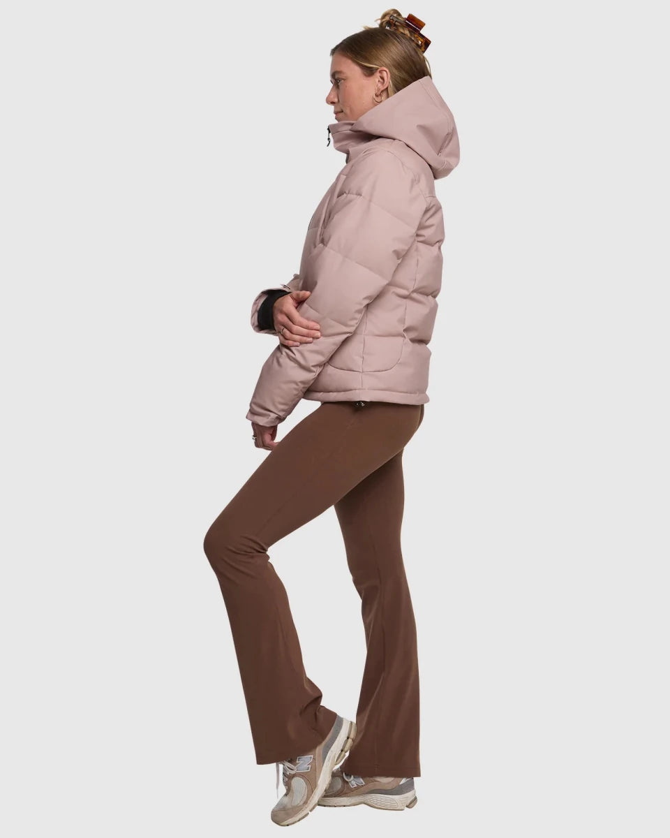Rojo Chalet Crop Jacket Womens 2026 Warm Taupe - Elevation107