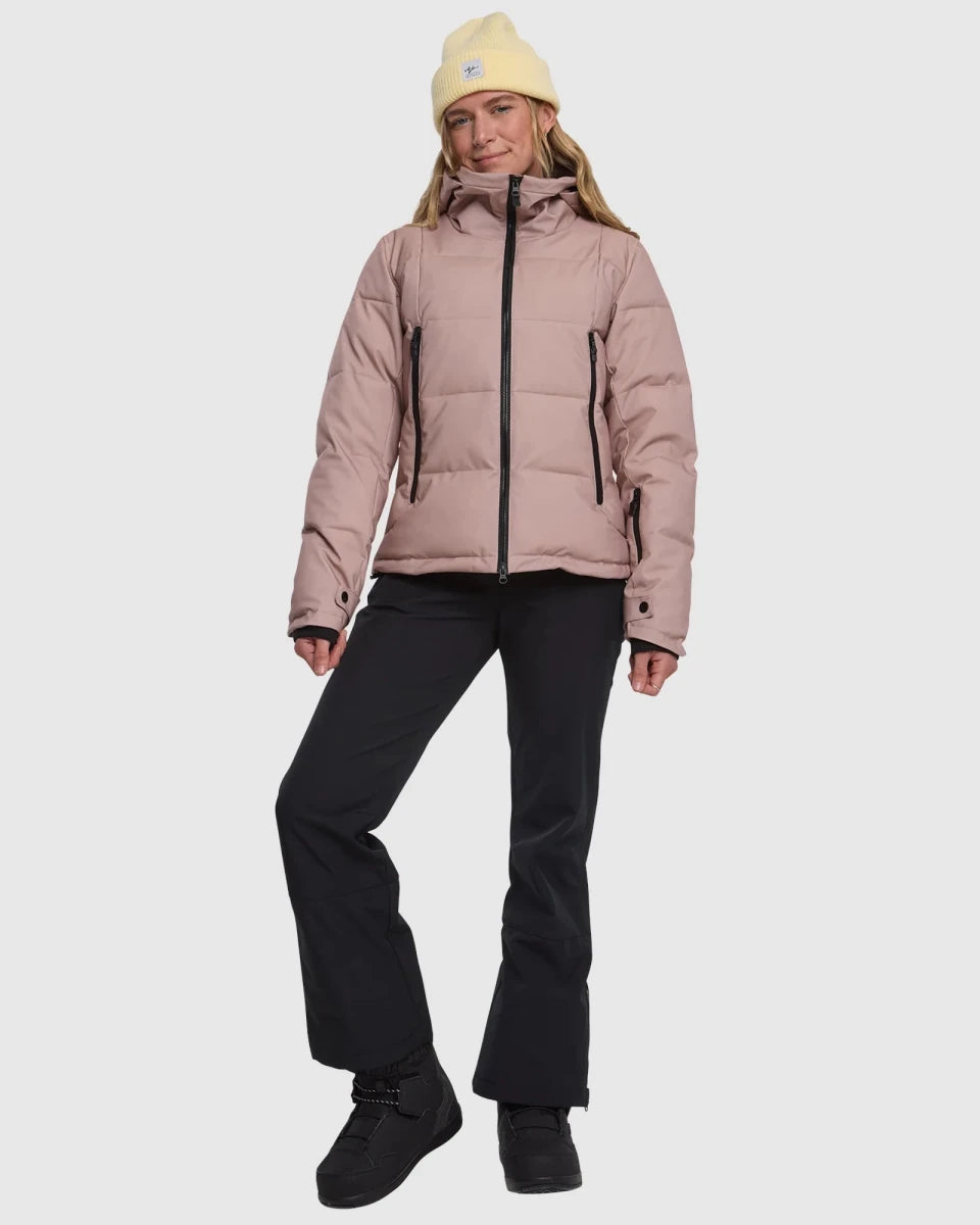 Rojo Chalet Crop Jacket Womens 2026 Warm Taupe - Elevation107