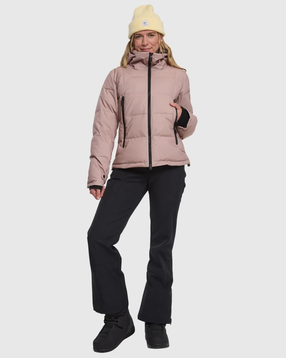 Rojo Chalet Crop Jacket Womens 2026 Warm Taupe - Elevation107