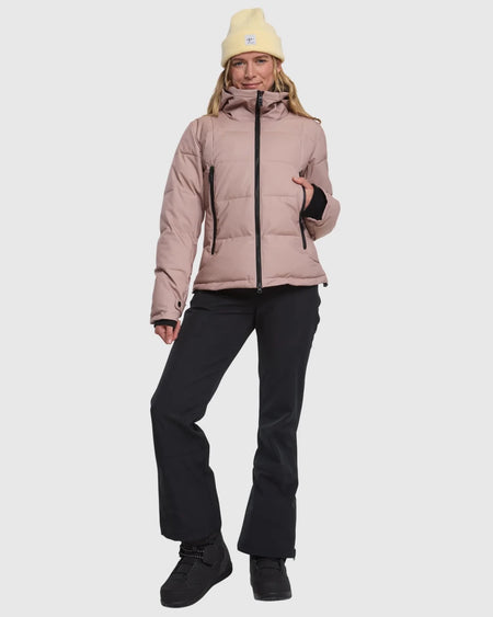 Rojo Chalet Crop Jacket Womens 2026 Warm Taupe - Elevation107