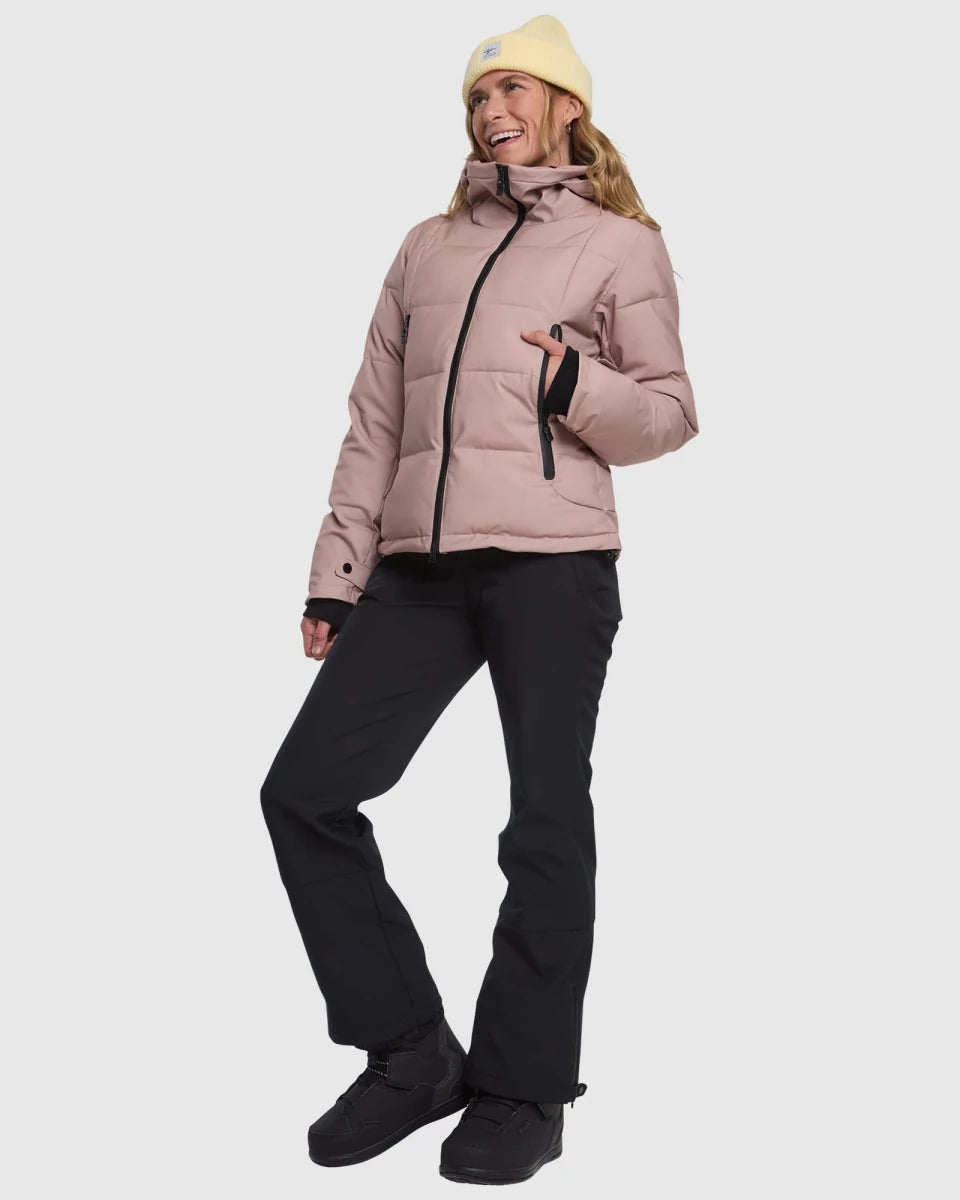 Rojo Chalet Crop Jacket Womens 2026 Warm Taupe - Elevation107