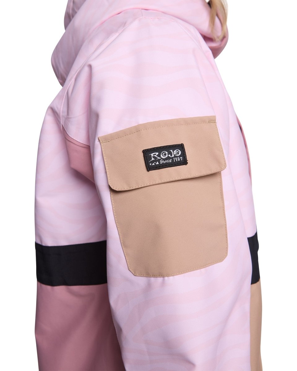 Rojo Retro Star Jacket Womens 2026 Zebralicious Pink a Boo - Elevation107