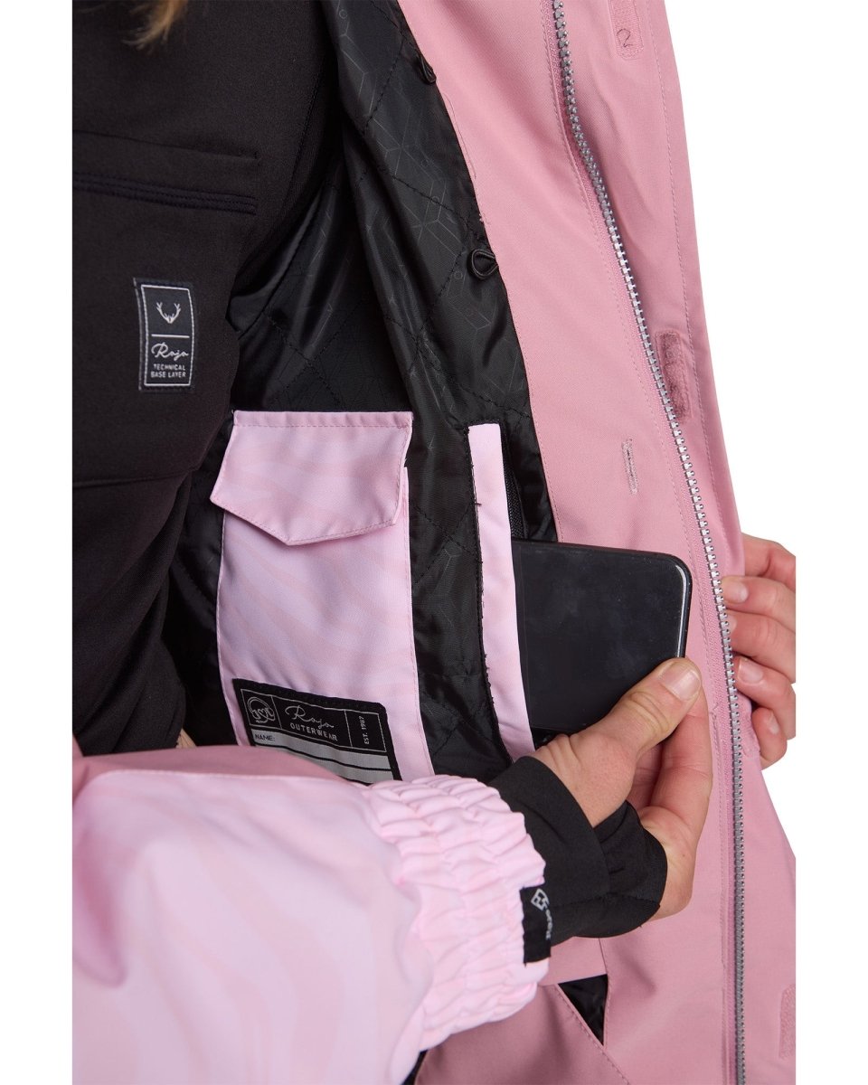Rojo Retro Star Jacket Womens 2026 Zebralicious Pink a Boo - Elevation107