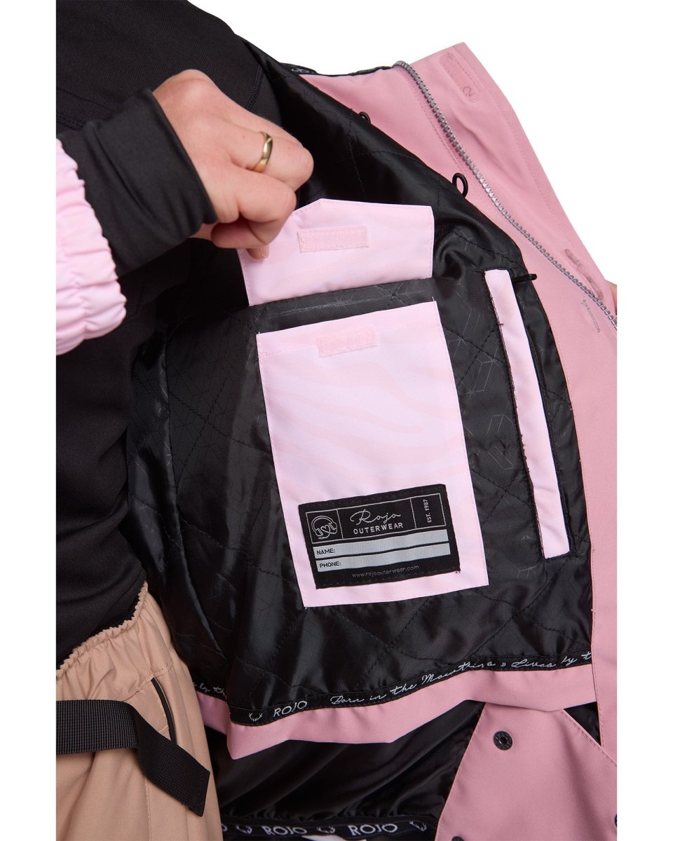 Rojo Retro Star Jacket Womens 2026 Zebralicious Pink a Boo - Elevation107