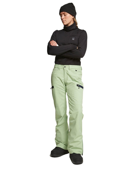Rojo Snow Culure Pants Womens Quiet Green - Elevation107