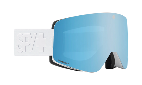 Spy Marauder Elite Goggles Matte White / Happy Boost Bronze Blue Spectra Mirror + Spare Lens