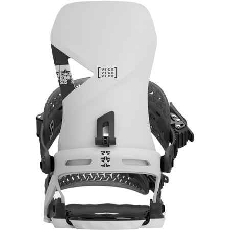 Rome Vice Snowboard Bindings Mens White - Elevation107