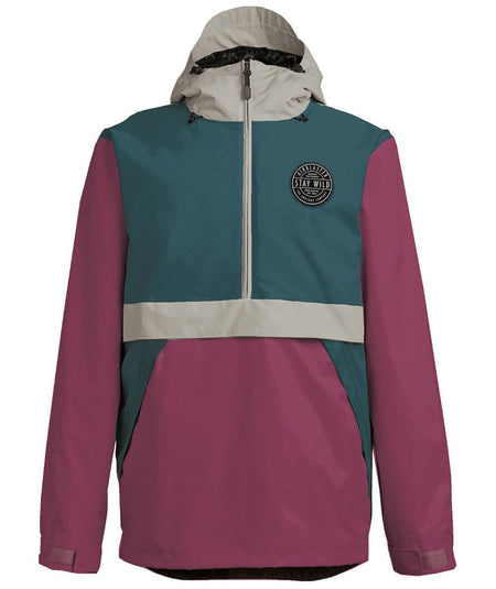 Airblaster Trenchover Jacket Mens Plum / Night Spruce - Elevation107