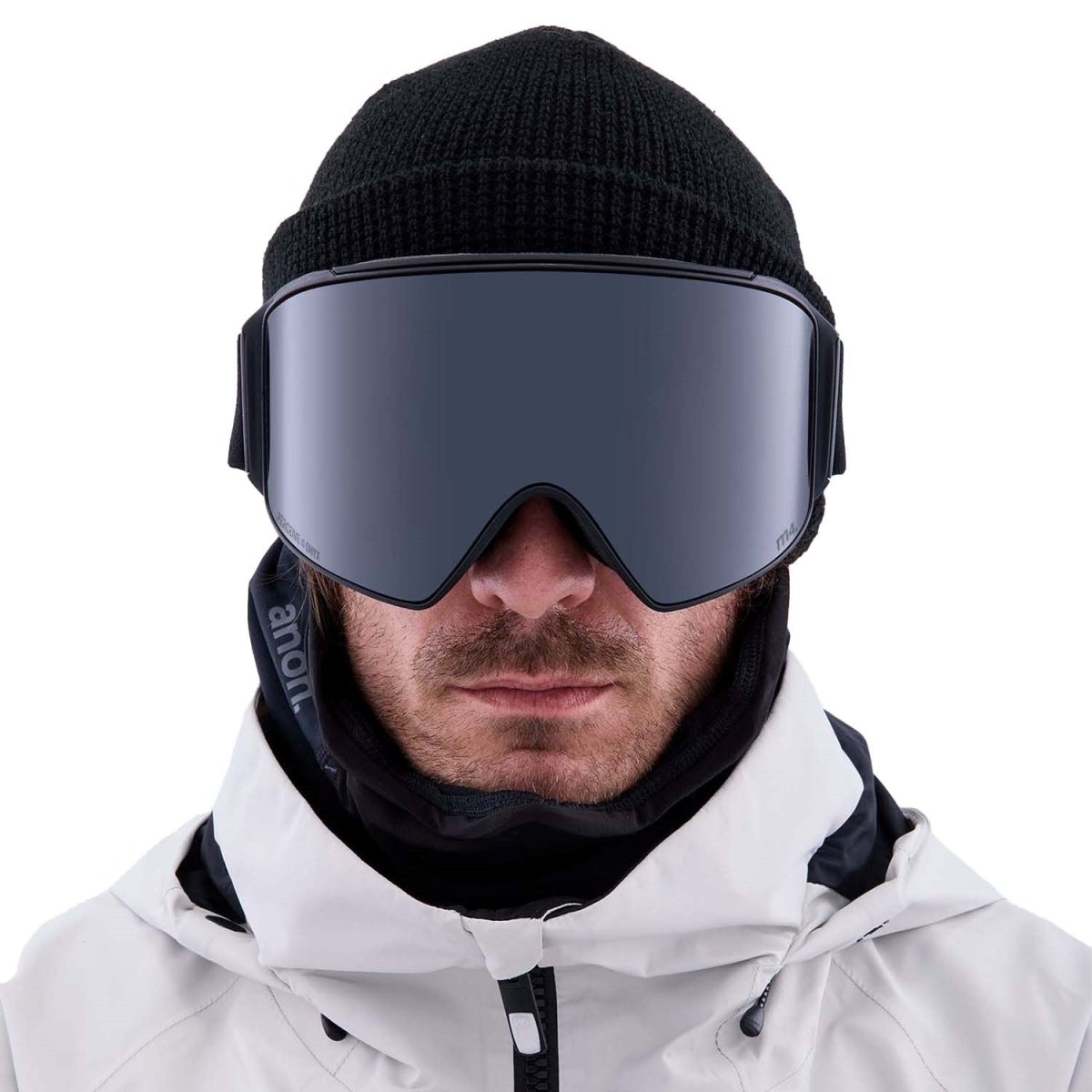 Anon M4 Cylindrical Goggles & MFI Face Mask & Spare Lens Smoke / Perceive Sun Onyx Lens - Elevation107