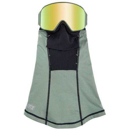 Anon M4 Cylindrical Goggles & MFI Face Mask & Spare Lens Hedge / Perceive Variable Green Lens - Elevation107