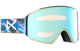 Anon M4 Cylindrical Goggles & MFI Face Mask & Spare Lens Low Bridge Fit 2024 Chet Malinow / Perceive Variable Blue Lens