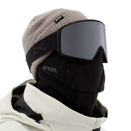 Anon M4 Cylindrical Snap Back Goggles & MFI Face Mask & Spare Lens Smoke / Perceive Sun Onyx Lens - Elevation107