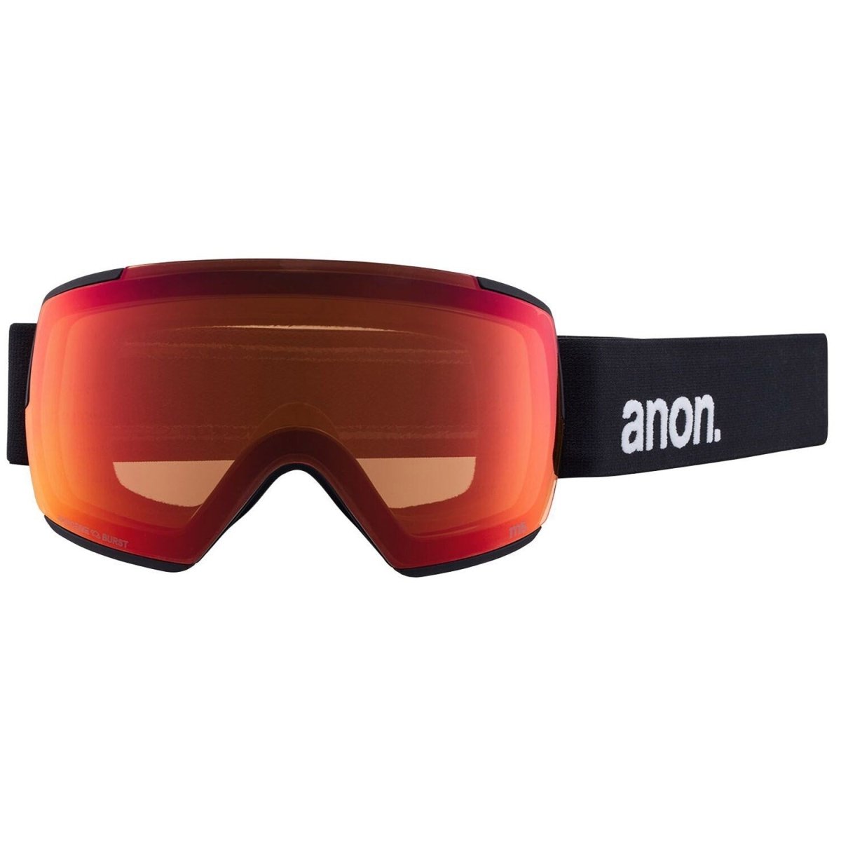 Anon M5 Goggles & MFI Face Mask & Spare Lens Low Bridge Fit Black / Perceive Sun Red Lens - Elevation107