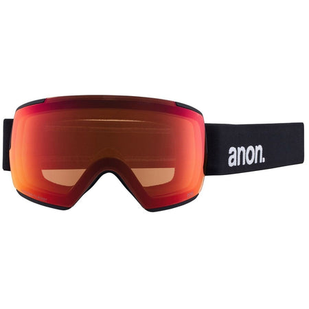 Anon M5 Goggles & MFI Face Mask & Spare Lens Low Bridge Fit Black / Perceive Sun Red Lens - Elevation107