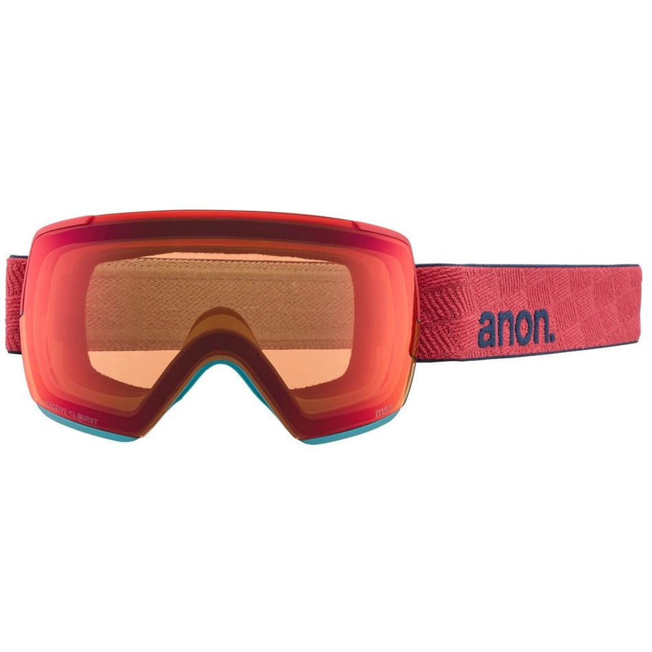 Anon M5S Goggles & MFI Face Mask & Spare Lens 2024 Coral / Perceive Sun Bronze Lens - Elevation107