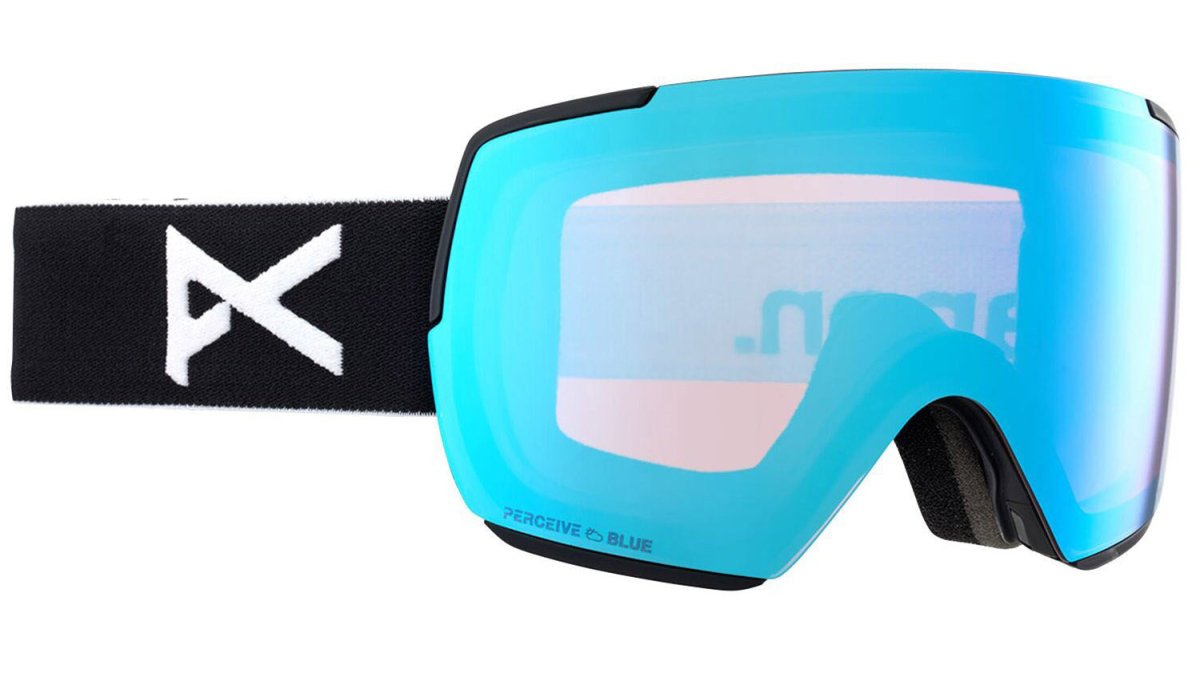 Anon M5S Goggles & MFI Face Mask & Spare Lens 2024 Black / Perceive Variable Blue Lens - Elevation107