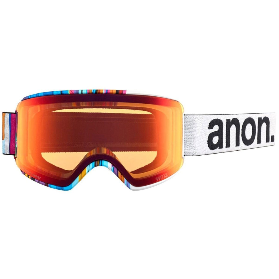 Anon WM3 Goggles & MFI Face Mask & Spare Lens Low Bridge Fit 2024 Feelgood / Perceive Sun Bronze Lens - Elevation107