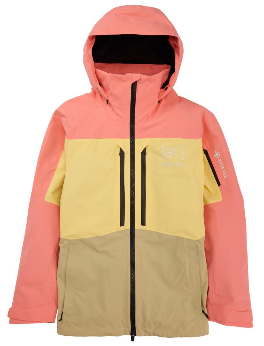 Burton [AK] Swash GORE - TEX Mens Jacket Reef Pink / Buttermilk / Mushroom - Elevation107