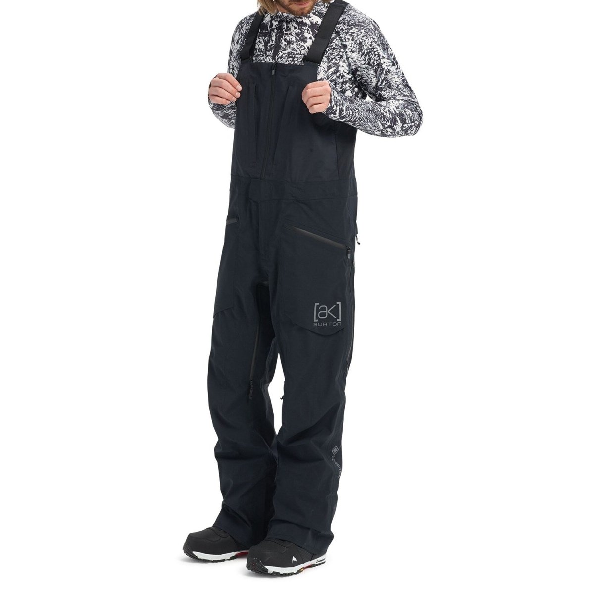 Burton [AK] Freebird GORE - TEX Mens Bib Pants Black - Elevation107