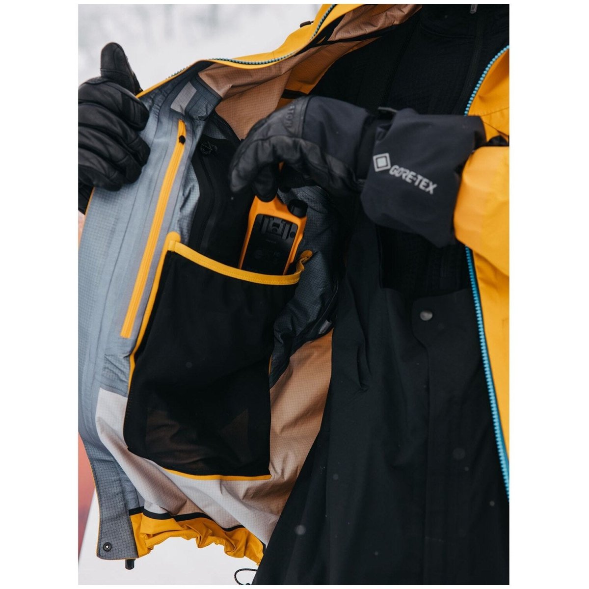 Burton [ak] Tusk GORE - TEX Pro Jacket Mens 2025 Goldenrod - Elevation107