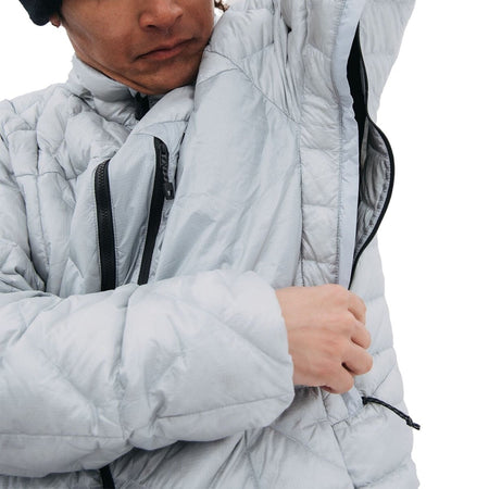 Burton [AK] Baker Down Insulated Jacket Mens Grey Cloud - Elevation107