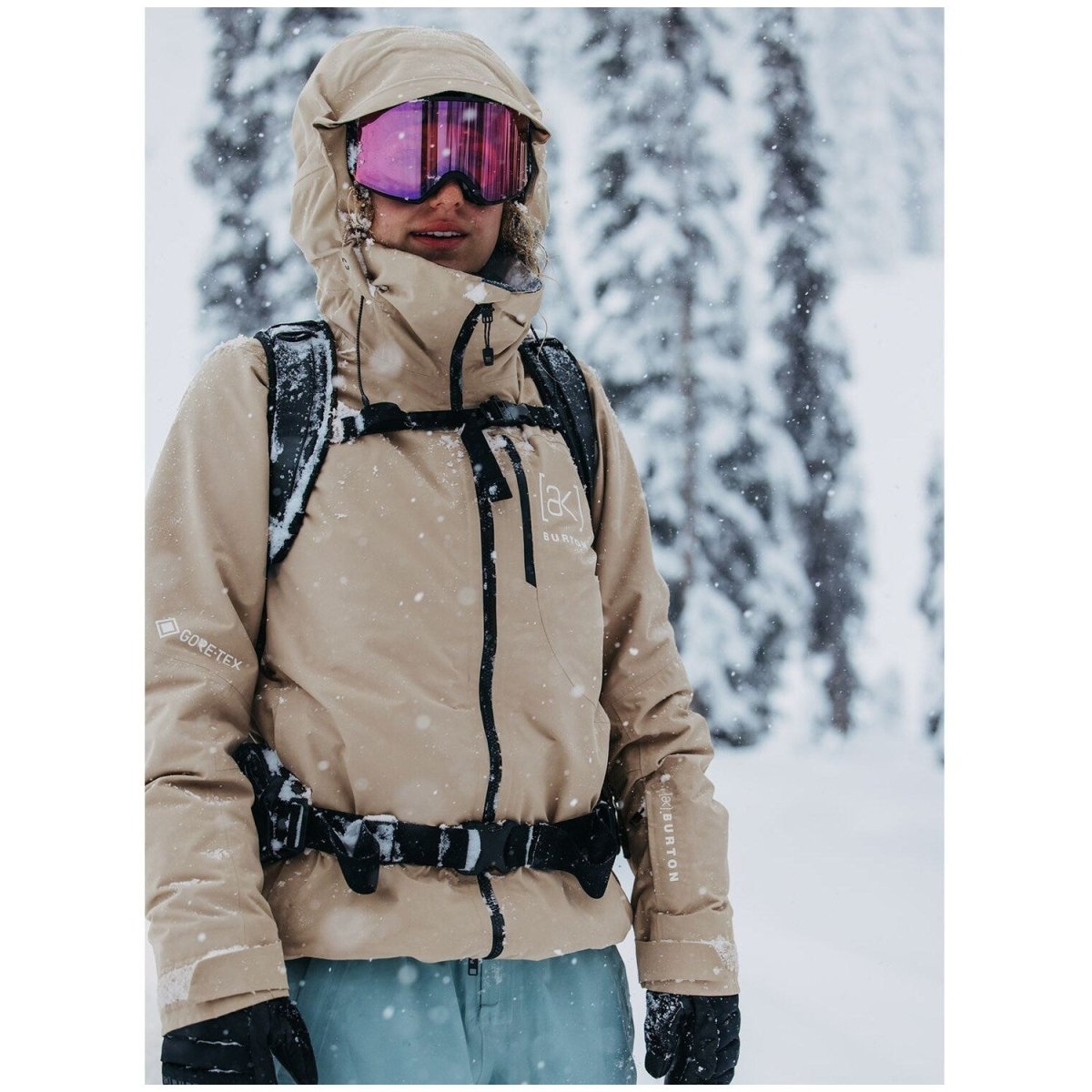 Burton [ak] Embark GORE - TEX Jacket Womens 2025 Summit Taupe - Elevation107