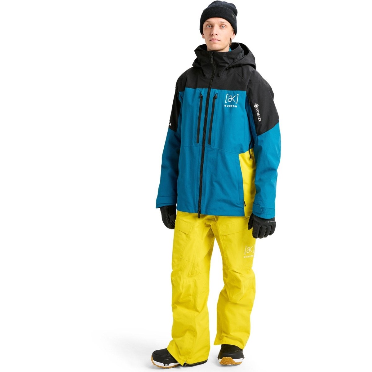 Burton [ak] Swash GORE - TEX Jacket Mens 2026 Black / Blue Teal / Atomic Yellow - Elevation107