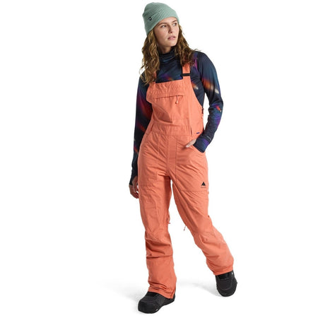 Burton Avalon GORE - TEX Bib Pants Womens 2025 Peach Echo - Elevation107
