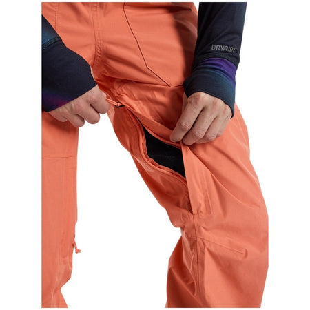 Burton Avalon GORE - TEX Bib Pants Womens 2025 Peach Echo - Elevation107