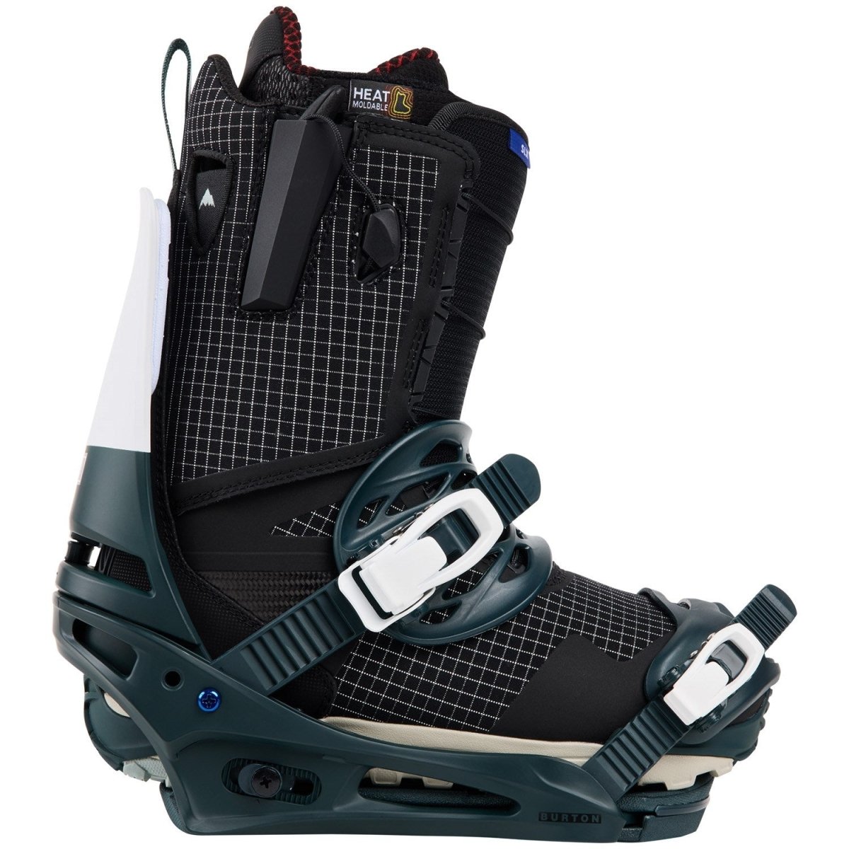 Burton Cartel Snowboard Bindings Mens 2025 Deep Emerald / White - Elevation107