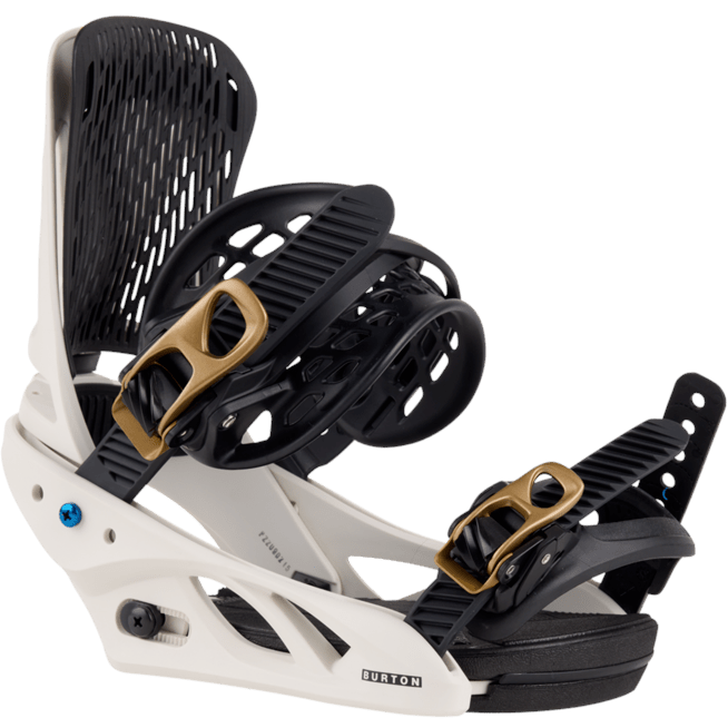 Burton Escapade Snowboard Bindings Womens White / Gold - Elevation107